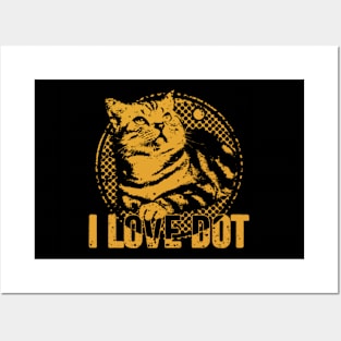 I LOVE DOT Cute Cat International Dot Day Posters and Art